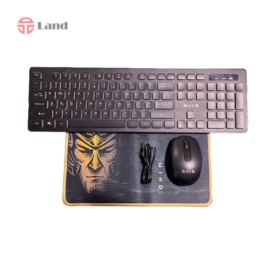 موس و کیبورد بیسیم Aula مدل AC208 (با پد موس) 