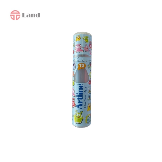 مداد رنگی 12 رنگ آرت لاین استوانه ای