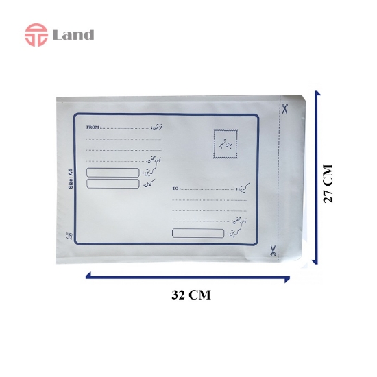 پاکت متالایز 27 در 32 آدرس دار