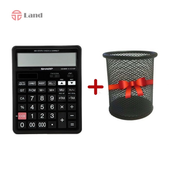 ماشین حساب SHARP مدل EL-CC14GP  همراه با هدیه