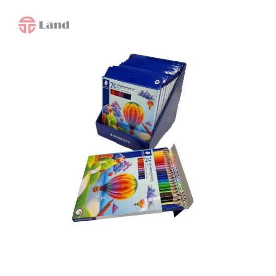 مداد رنگی 24 رنگ مقوایی نوریس کلاب استدلر کد 144NC24