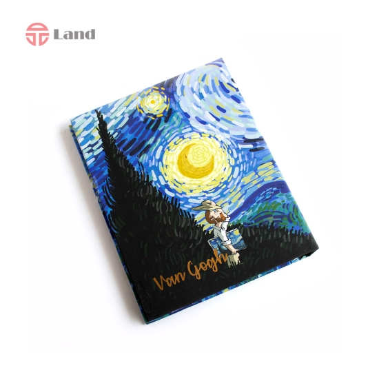 کلاسور 26 حلقه 100 برگ ونگوگ برگ تحریر قفل استیل