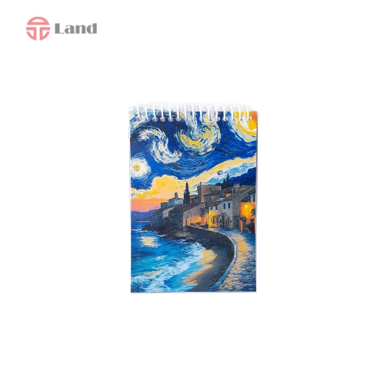 دفتر نقطه ای سیمی 80 برگ نئوپک طرح ونگوگ A6