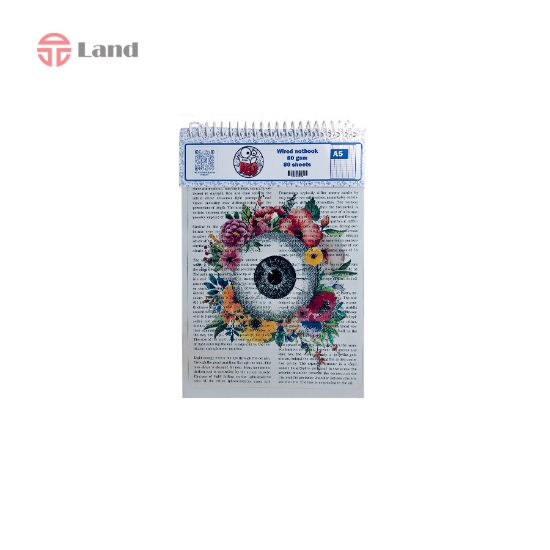 دفتر نقطه ای 80 برگ نئوپک طرح چشم سایز A5