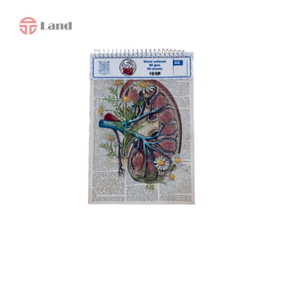 دفتر نقطه ای 80 برگ نئوپک طرح کلیه سایز A5