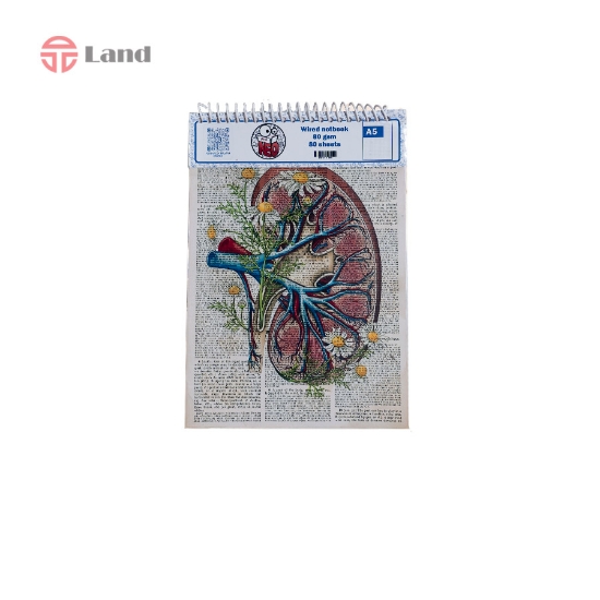 دفتر نقطه ای 80 برگ نئوپک طرح کلیه سایز A5