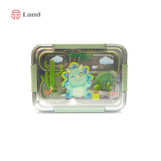 ظرف غذا استیل طرح عروسکی سایز بزرگ