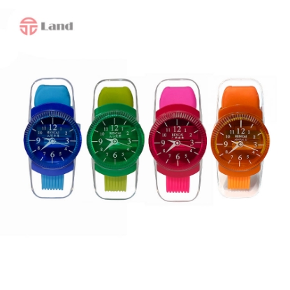 تراش و پاک کن فرچه ای طرح ساعت