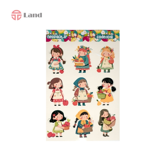 برچسب نئوپک سیب دختربچه کد 1016