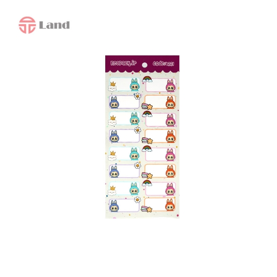 برچسب اسامی نئوپک لبوبو رنگین کمان کد 4221