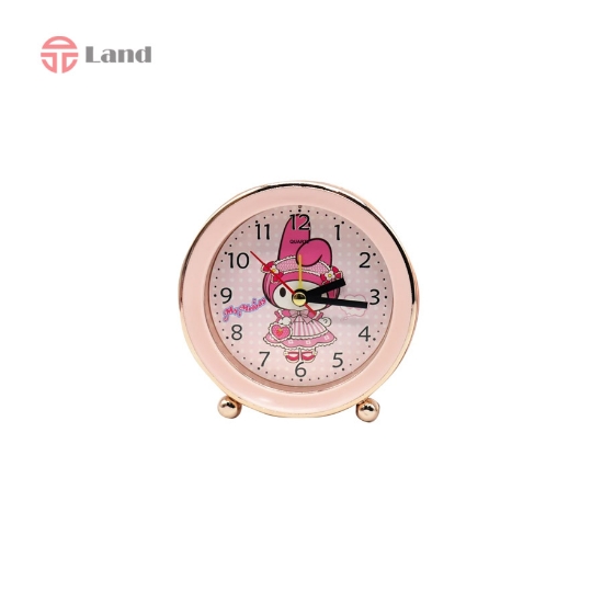 ساعت رومیزی گرد کرومی