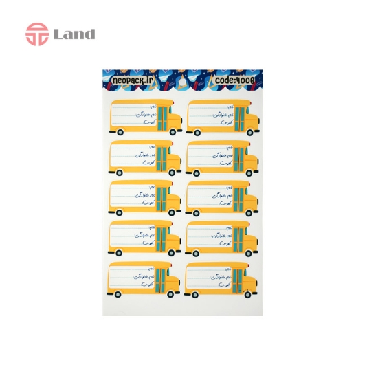 برچسب اسامی نئوپک اتوبوس کد 4006