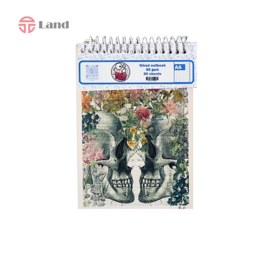 دفتر شطرنجی 80 برگ نئوپک طرح جمجمه سایز A6