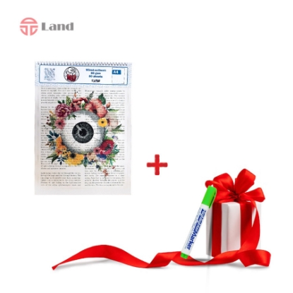 دفتر شطرنجی 80 برگ نئوپک طرح چشم سایز A4