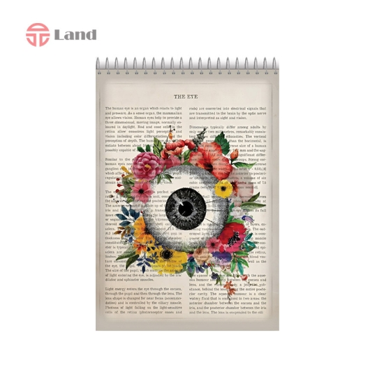 دفتر نقطه ای 80 برگ نئوپک طرح چشم سایز A4