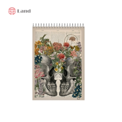 دفتر یادداشت 80 برگ نئوپک طرح جمجمه سایز A5