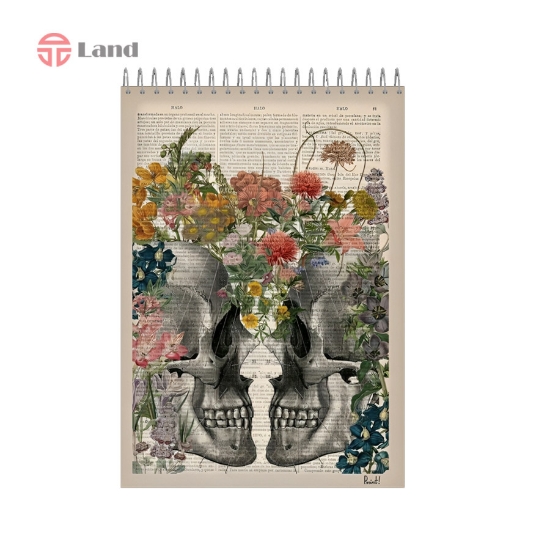 دفتر نقطه ای 80 برگ نئوپک طرح جمجمه سایز A4