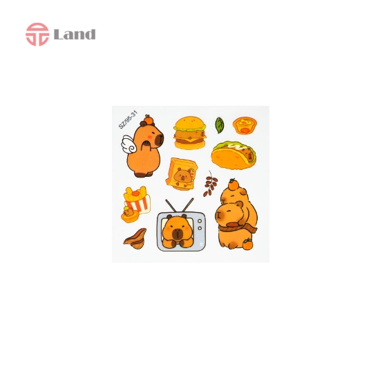 استیکر بنددار شفاف خرسی