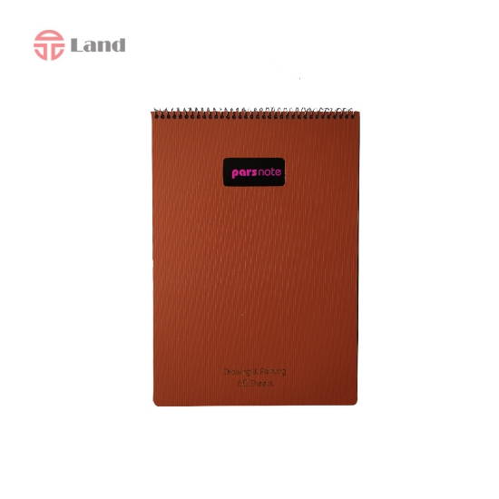 دفتر نقاشی 60 برگ پارس نوت رحلی سیم بالا R3401